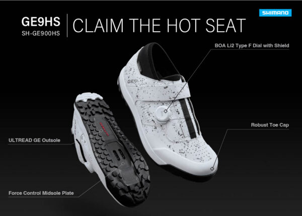 Sapato BTT Shimano GE9HS Volume Trail Fast 44 preto - Image 9